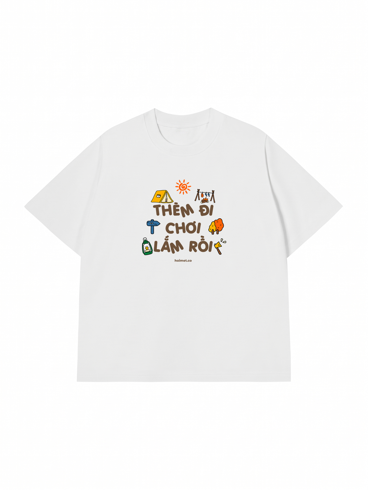 Áo Thun Relaxed Fit Đi Thèm Đi Chơi