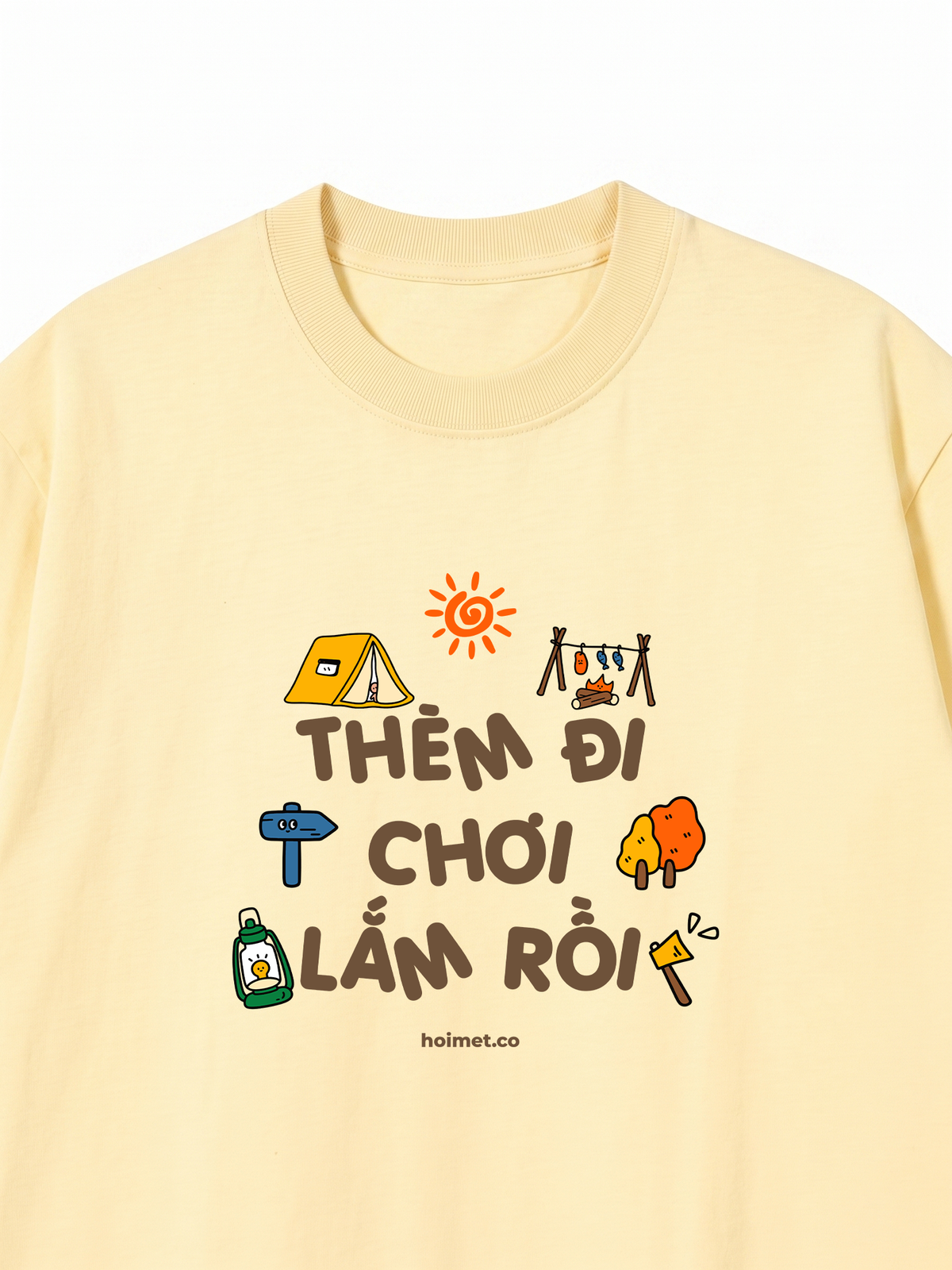 Áo Thun Relaxed Fit Đi Thèm Đi Chơi