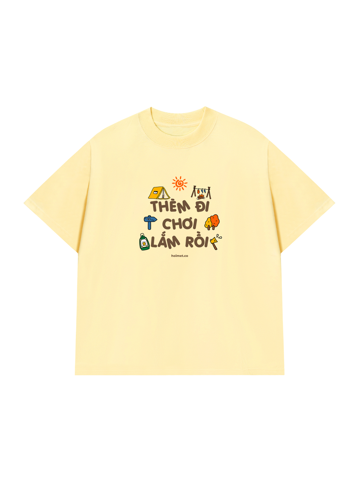 Áo Thun Relaxed Fit Đi Thèm Đi Chơi