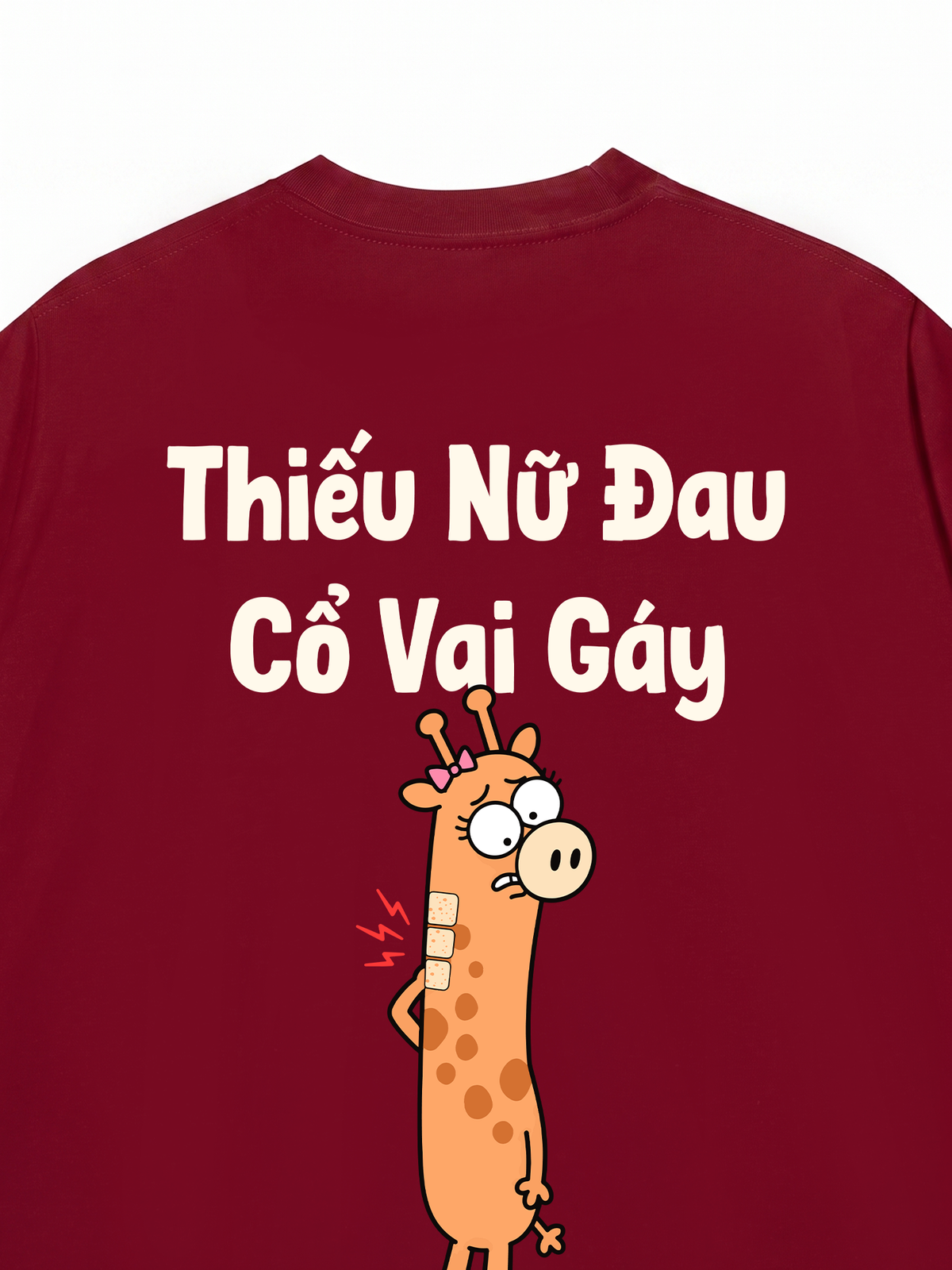 Áo Thun Relaxed Fit Thiếu Nữ Đau Cổ Vai Gáy