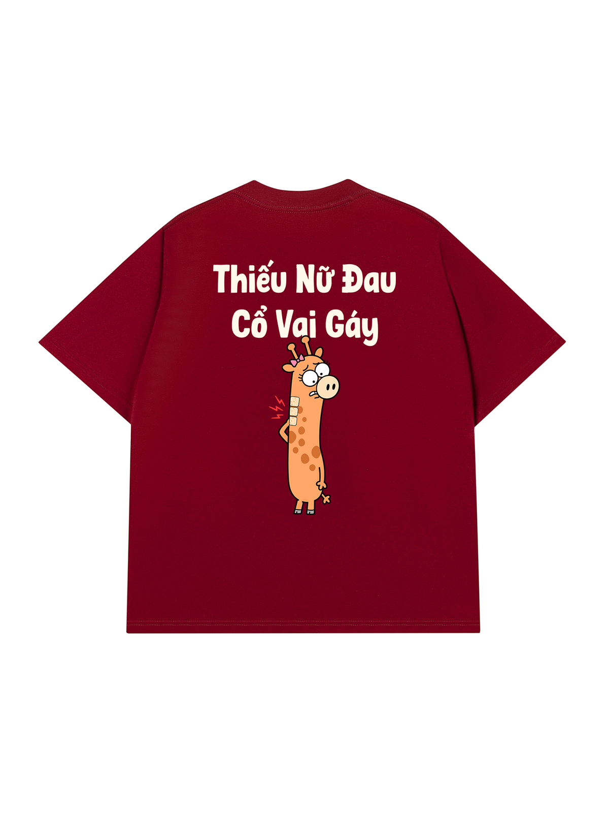 Áo Thun Relaxed Fit Thiếu Nữ Đau Cổ Vai Gáy