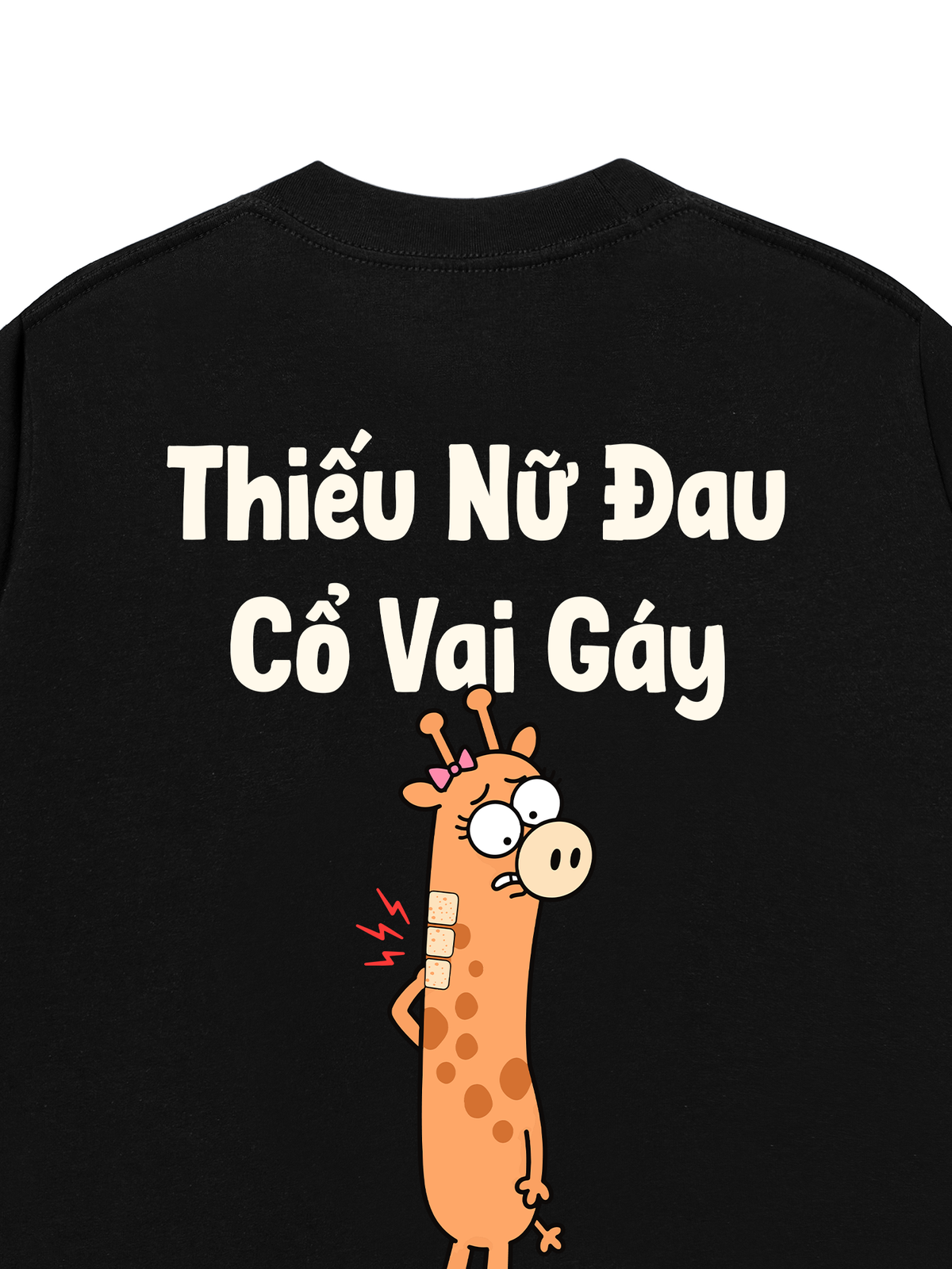 Áo Thun Relaxed Fit Thiếu Nữ Đau Cổ Vai Gáy