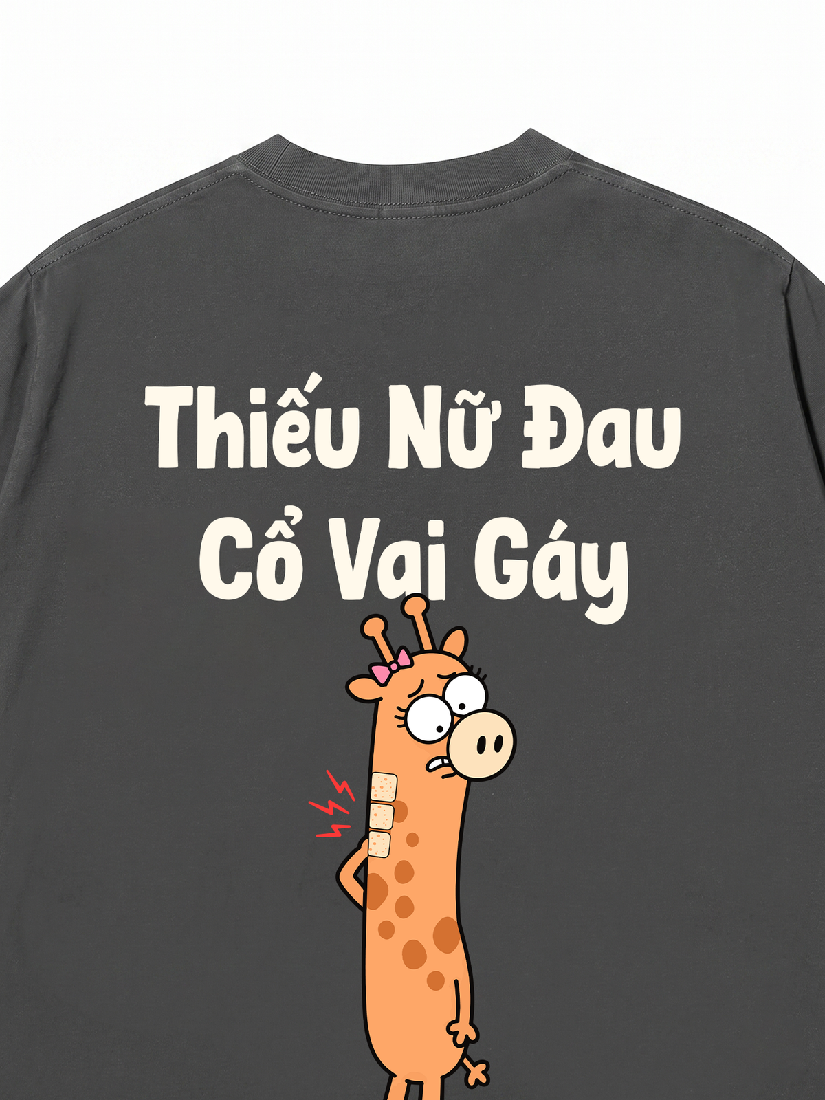 Áo Thun Relaxed Fit Thiếu Nữ Đau Cổ Vai Gáy