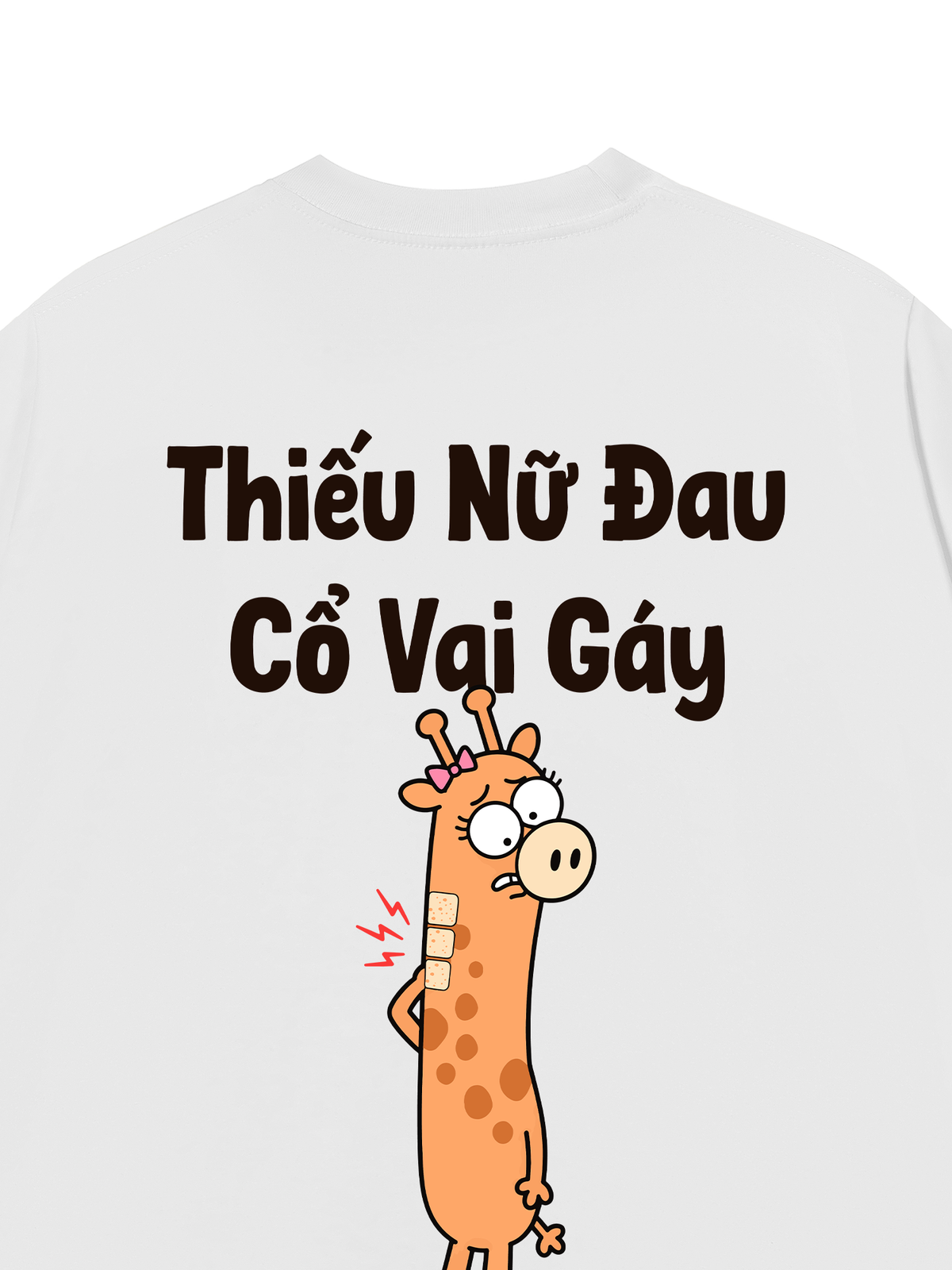 Áo Thun Relaxed Fit Thiếu Nữ Đau Cổ Vai Gáy