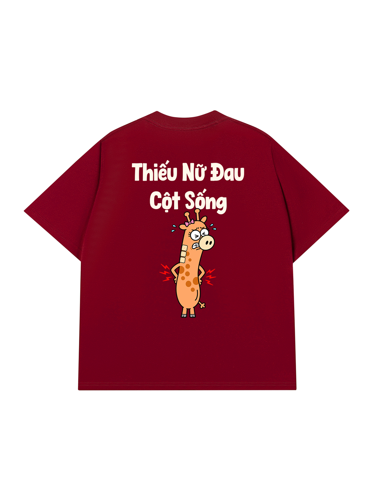 Áo Thun Relaxed Fit Thiếu Nữ Đau Cột Sống