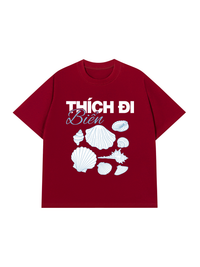 Áo Thun Relaxed Fit Thích Đi Biển