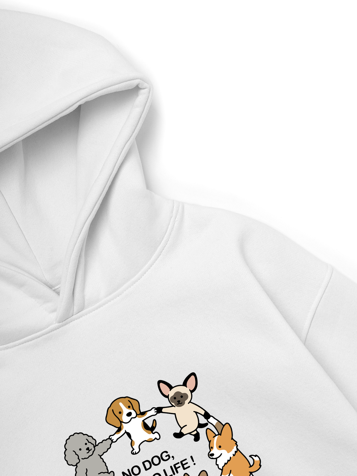 Áo Hoodie Nỉ Hai Da No Dog No Life