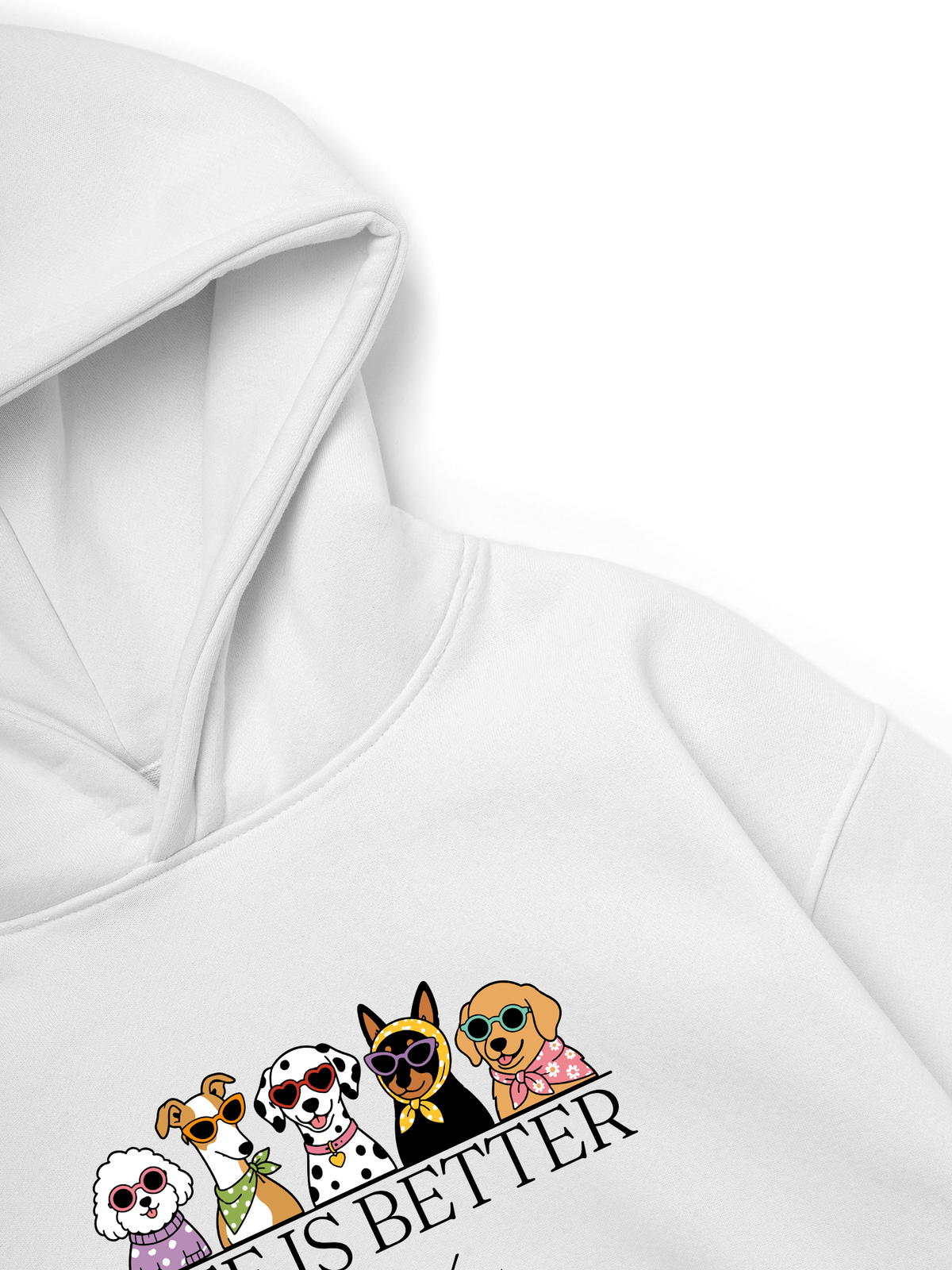 Áo Hoodie Nỉ Hai Da Life Is Better With Dogs