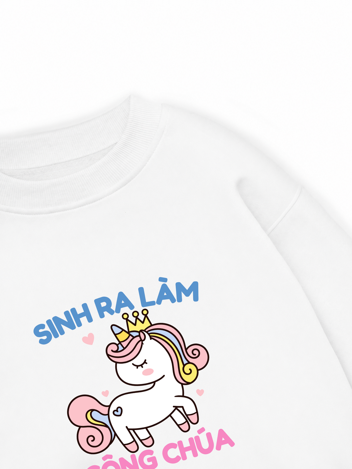 Áo Sweater Nỉ Hai Da Công Chúa Làm Công Ăn Lương