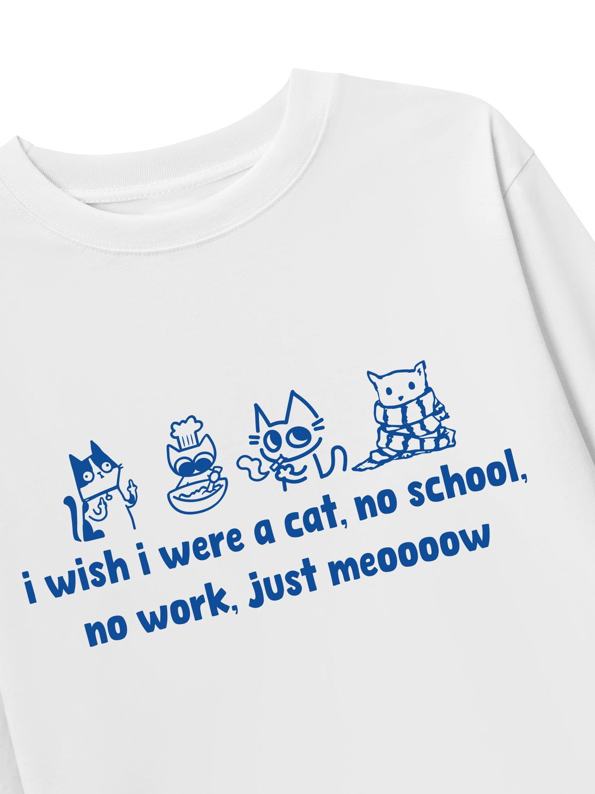 Áo Dài Tay I Wish I Were A Cat