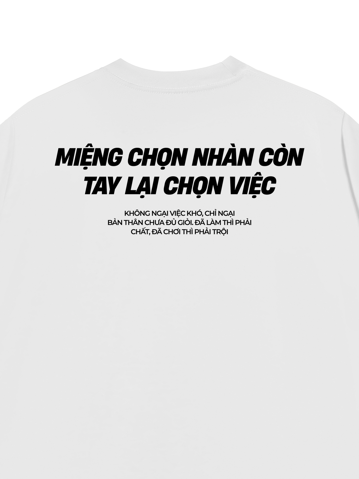 Áo Thun Relaxed Fit Miệng Chọn Nhàn Tay Chọn Việc