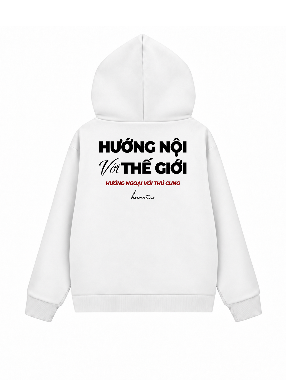 Áo Hoodie Zip Nỉ Hai Da Hướng Ngoại Với Thú Cưng