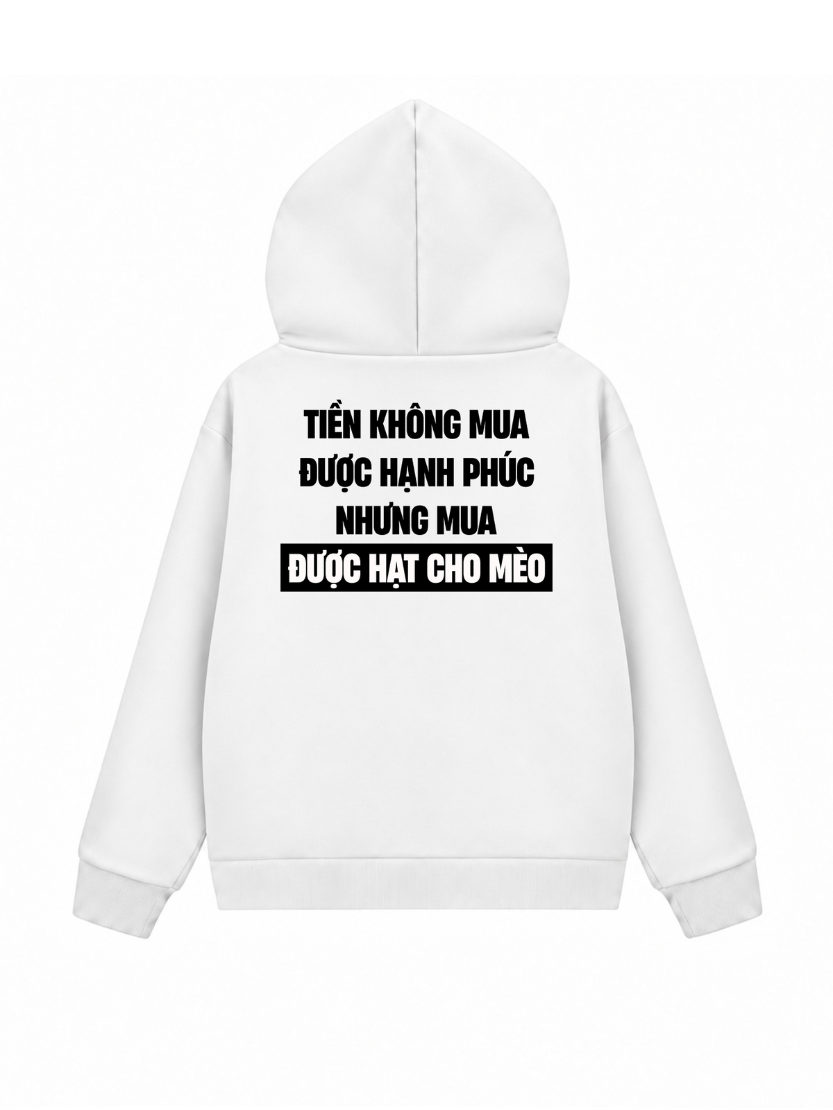 Áo Hoodie Zip Nỉ Hai Da Tiền Mua Được Hạt Cho Mèo