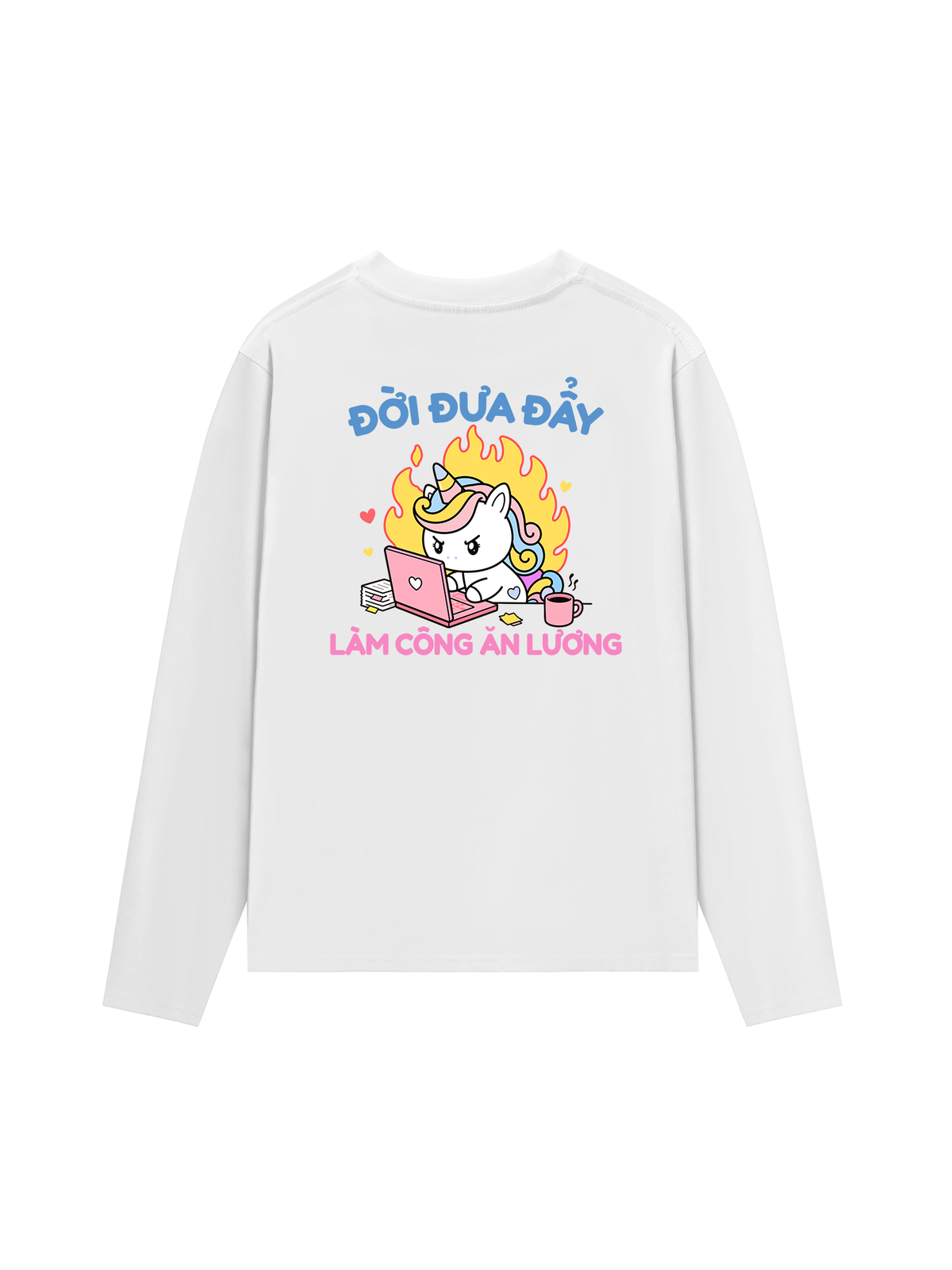 Áo Dài Tay Công Chúa Làm Công Ăn Lương