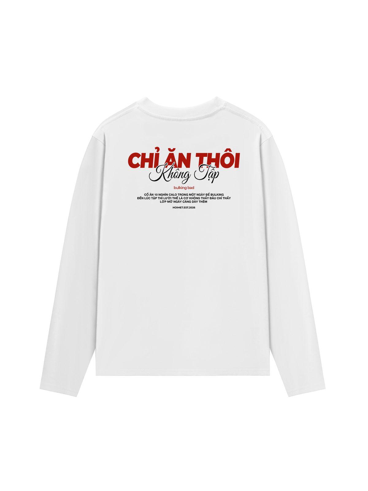 Áo Dài Tay Chỉ Ăn Không Tập