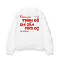 Áo Sweater Nỉ Hai Da Không Cần Trình Độ