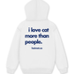 Áo Hoodie Nỉ Hai Da I Love Cat