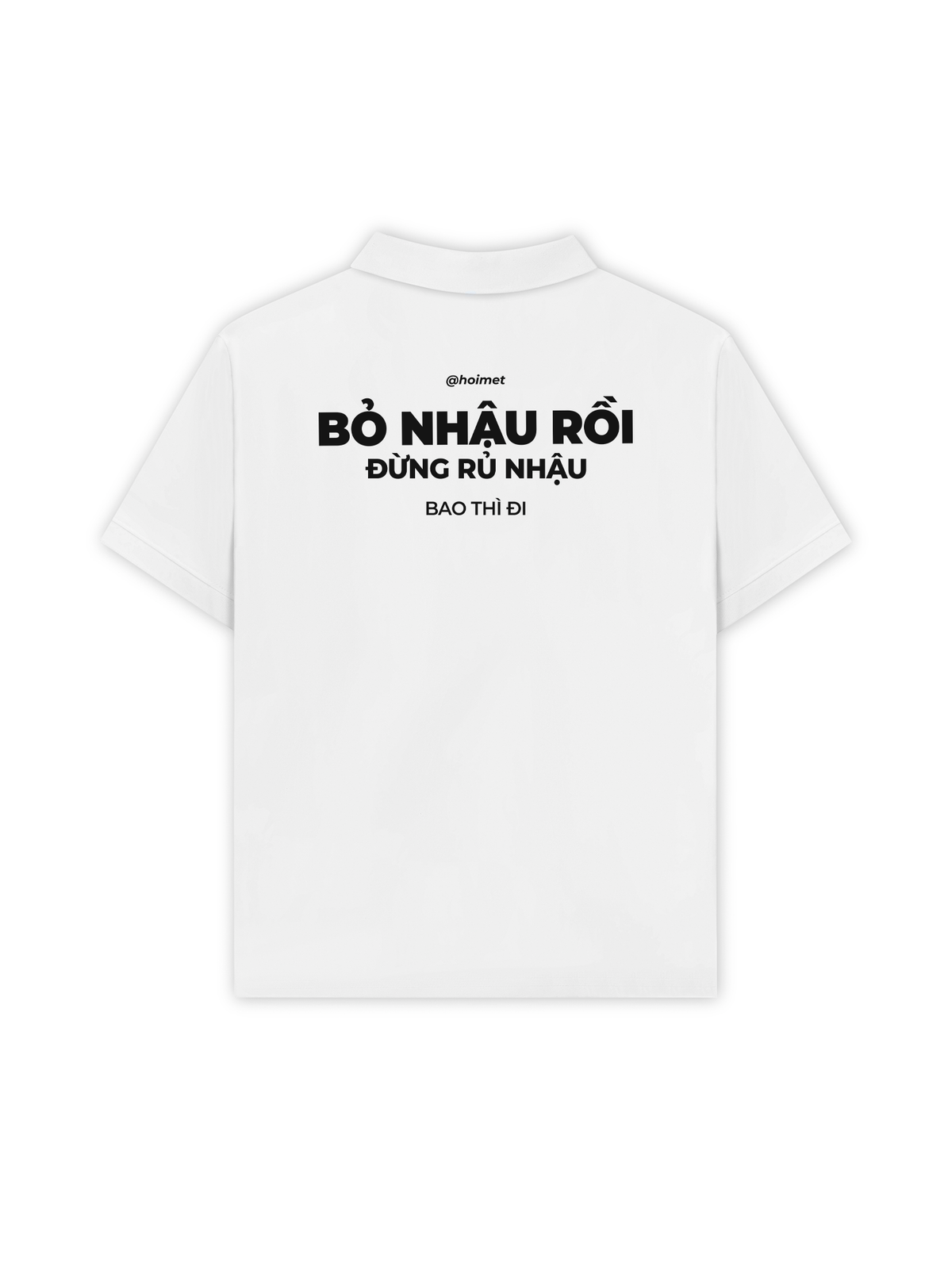 Áo Polo Relaxed Fit Bỏ Nhậu Rồi