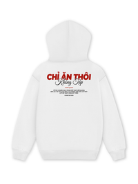 Áo Hoodie Nỉ Hai Da Chỉ Ăn Không Tập