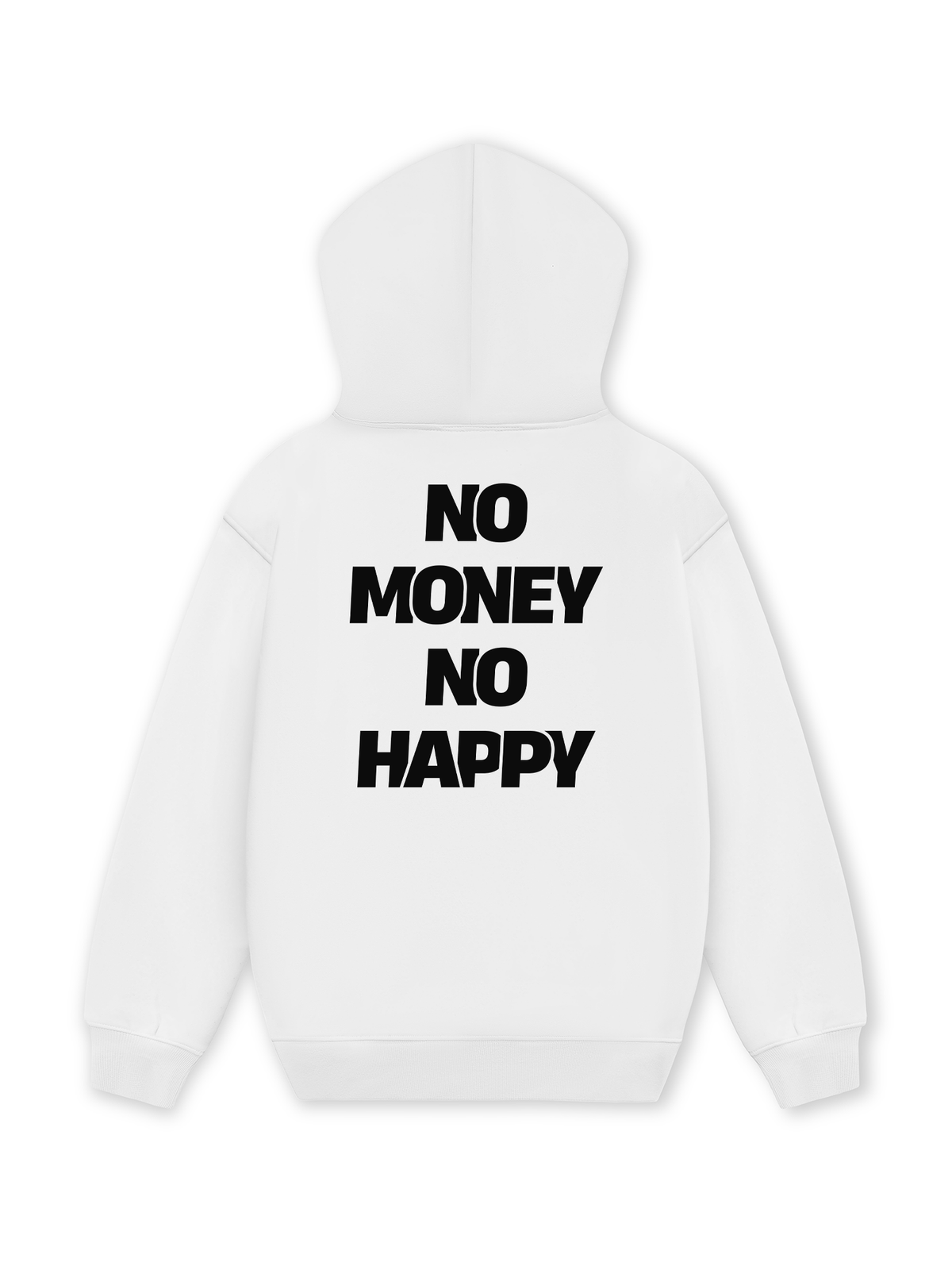Áo Hoodie Nỉ Hai Da No Money No Happy