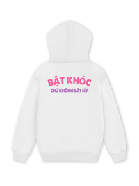 Áo Hoodie Nỉ Hai Da Bật Khóc Chứ Không Bật Sếp