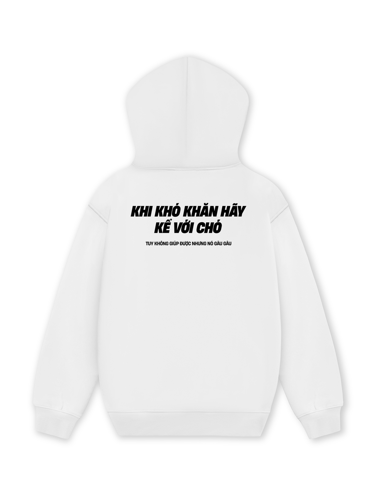 Áo Hoodie Nỉ Hai Da Khó Khăn Hãy Kể Với Chó