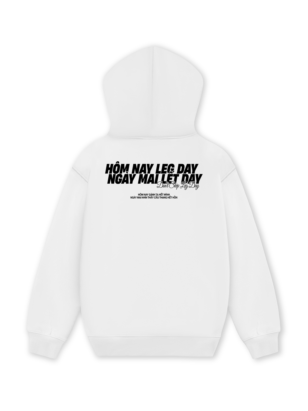 Áo Hoodie Nỉ Hai Da Lết Day
