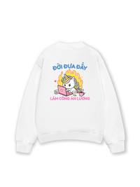 Áo Sweater Nỉ Hai Da Công Chúa Làm Công Ăn Lương