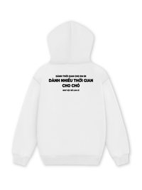 Áo Hoodie Nỉ Hai Da Dành Thời Gian Cho Chó