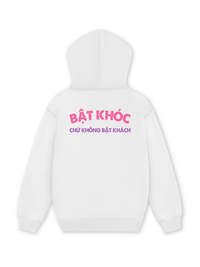 Áo Hoodie Nỉ Hai Da Bật Khóc Chứ Không Bật Khách