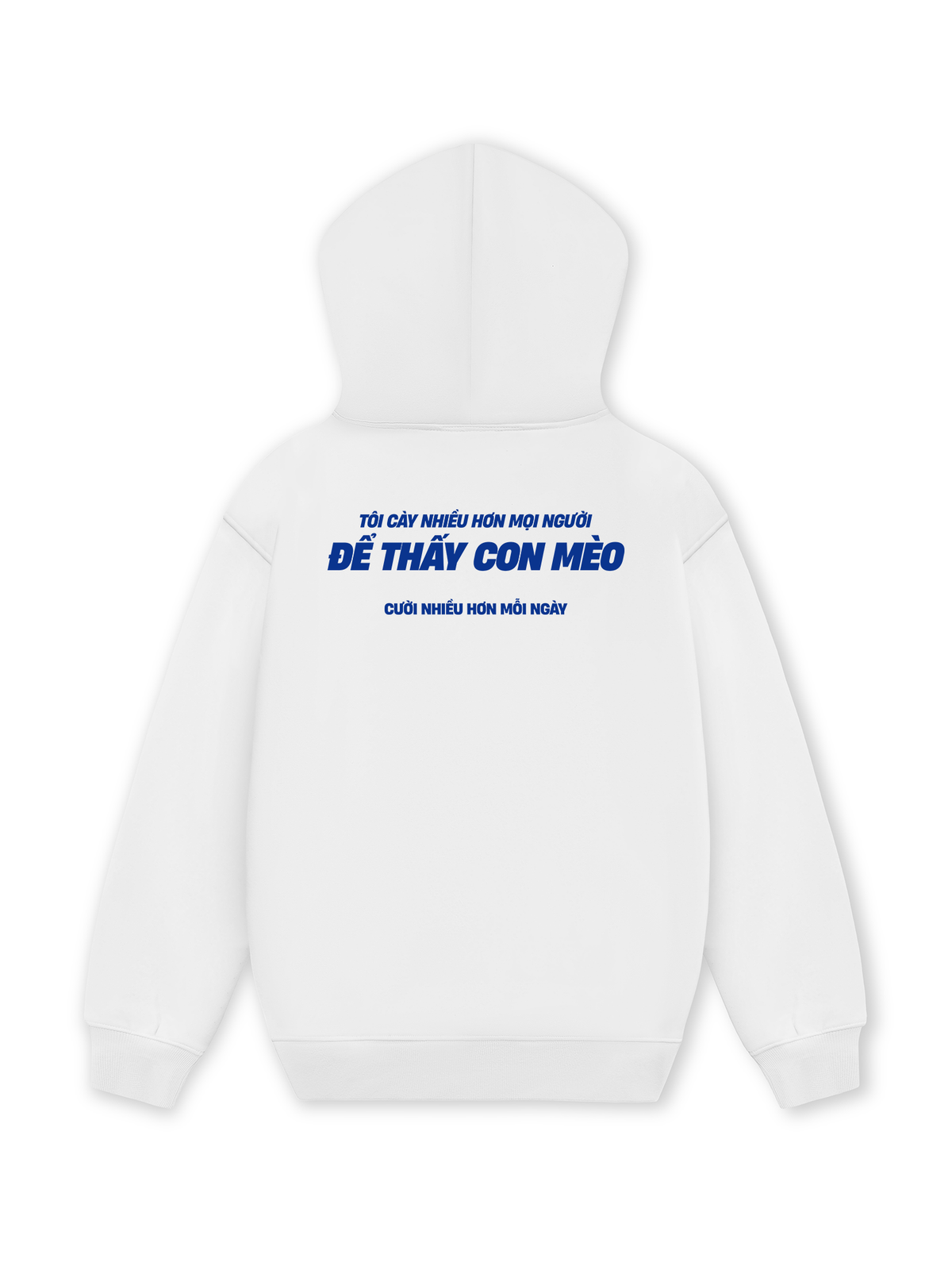 Áo Hoodie Nỉ Hai Da Mèo Cười Nhiều Hơn