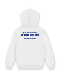 Áo Hoodie Nỉ Hai Da Mèo Cười Nhiều Hơn