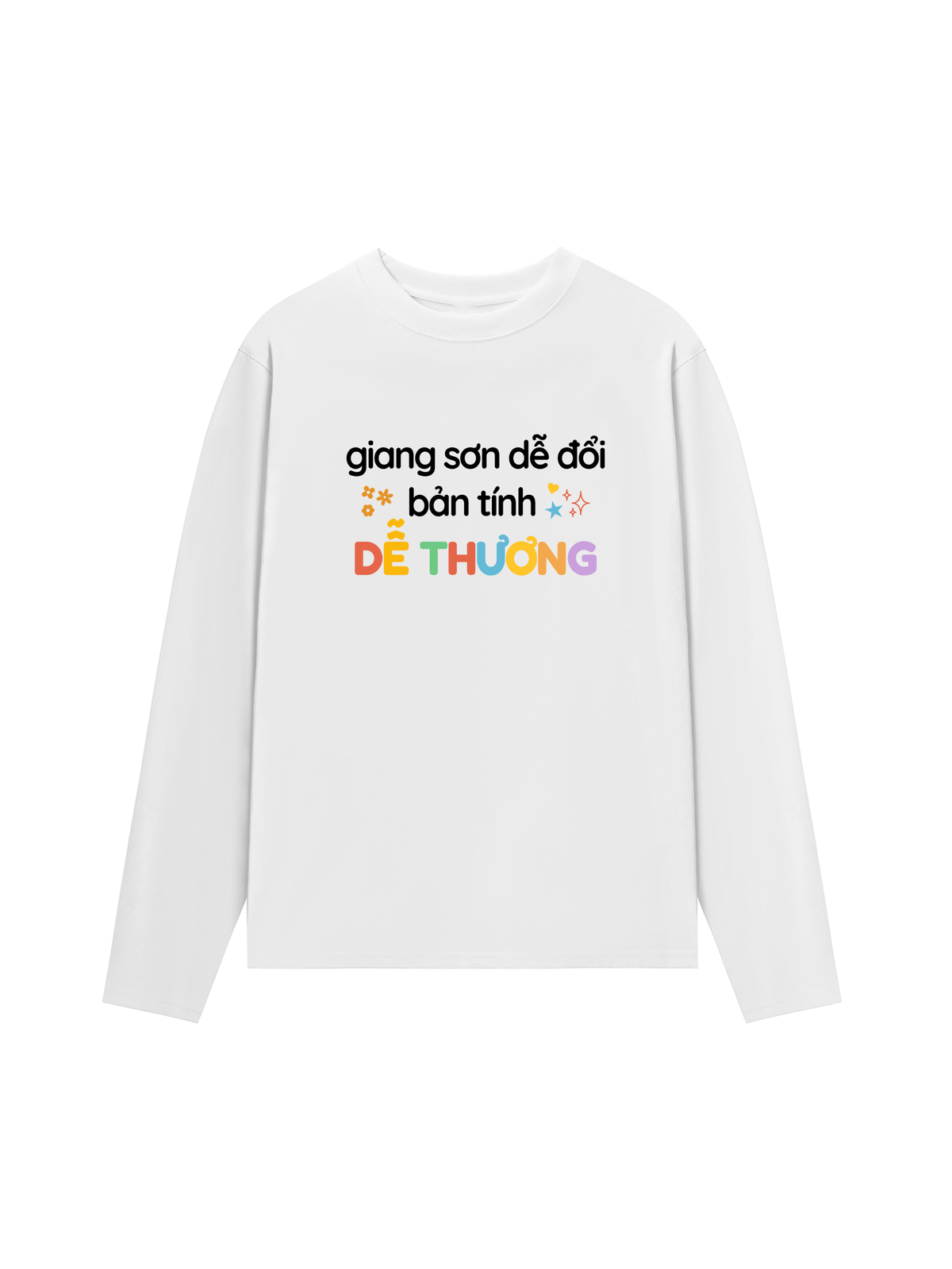 Áo Dài Tay Bản Tính Dễ Thương