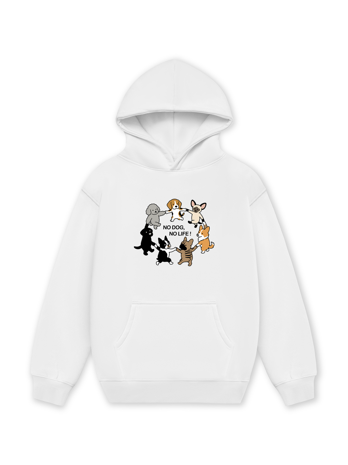 Áo Hoodie Nỉ Hai Da No Dog No Life