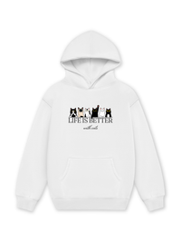 Áo Hoodie Nỉ Hai Da Life Is Better With Cats