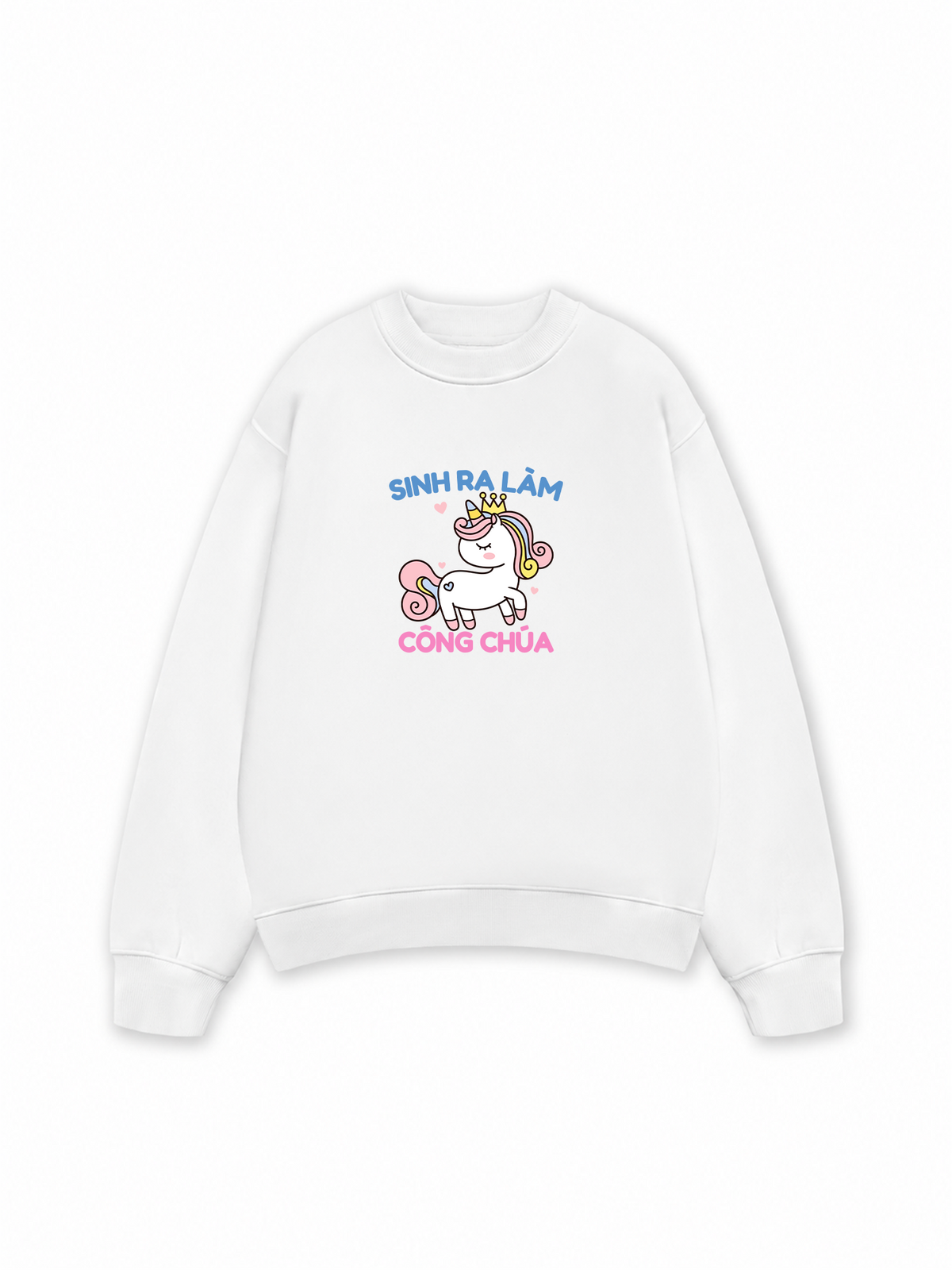 Áo Sweater Nỉ Hai Da Công Chúa Làm Công Ăn Lương
