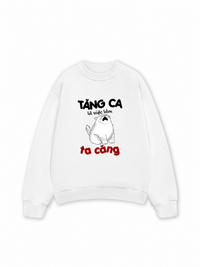 Áo Sweater Nỉ Hai Da Tăng Ca