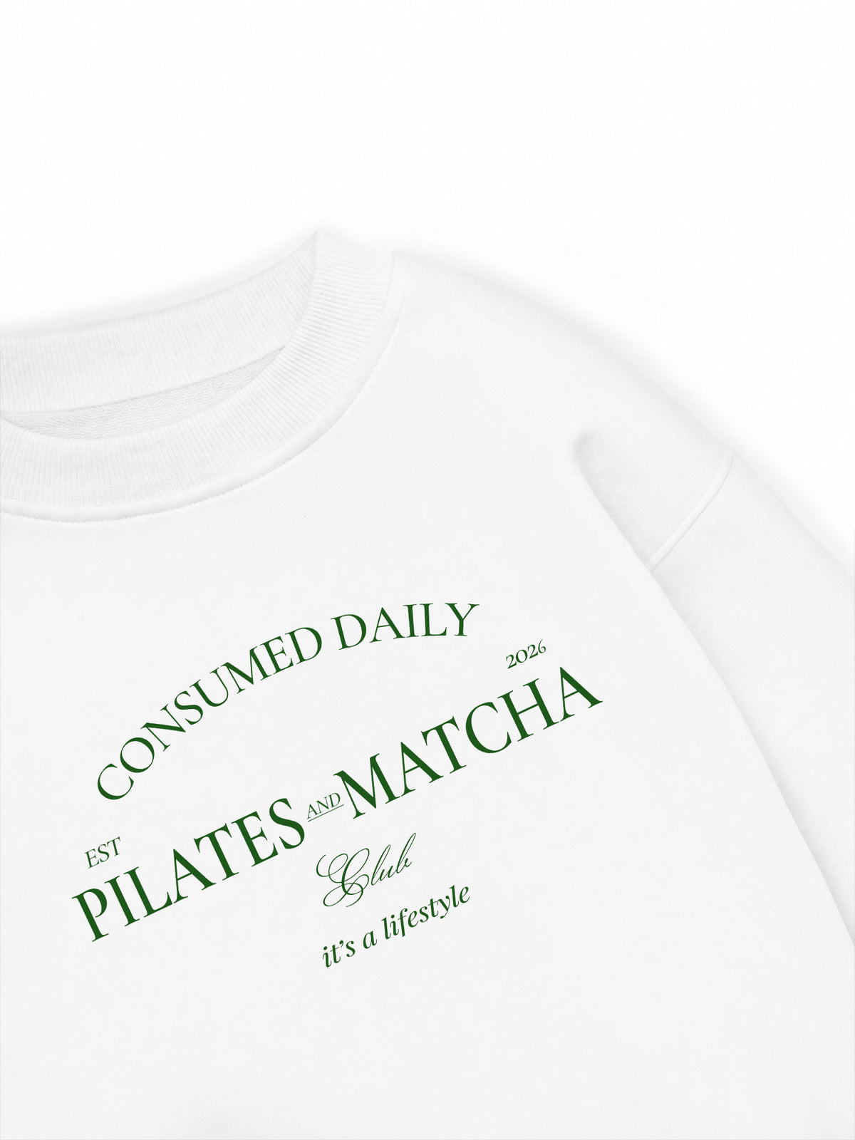 Áo Sweater Nỉ Hai Da Pilates And Matcha