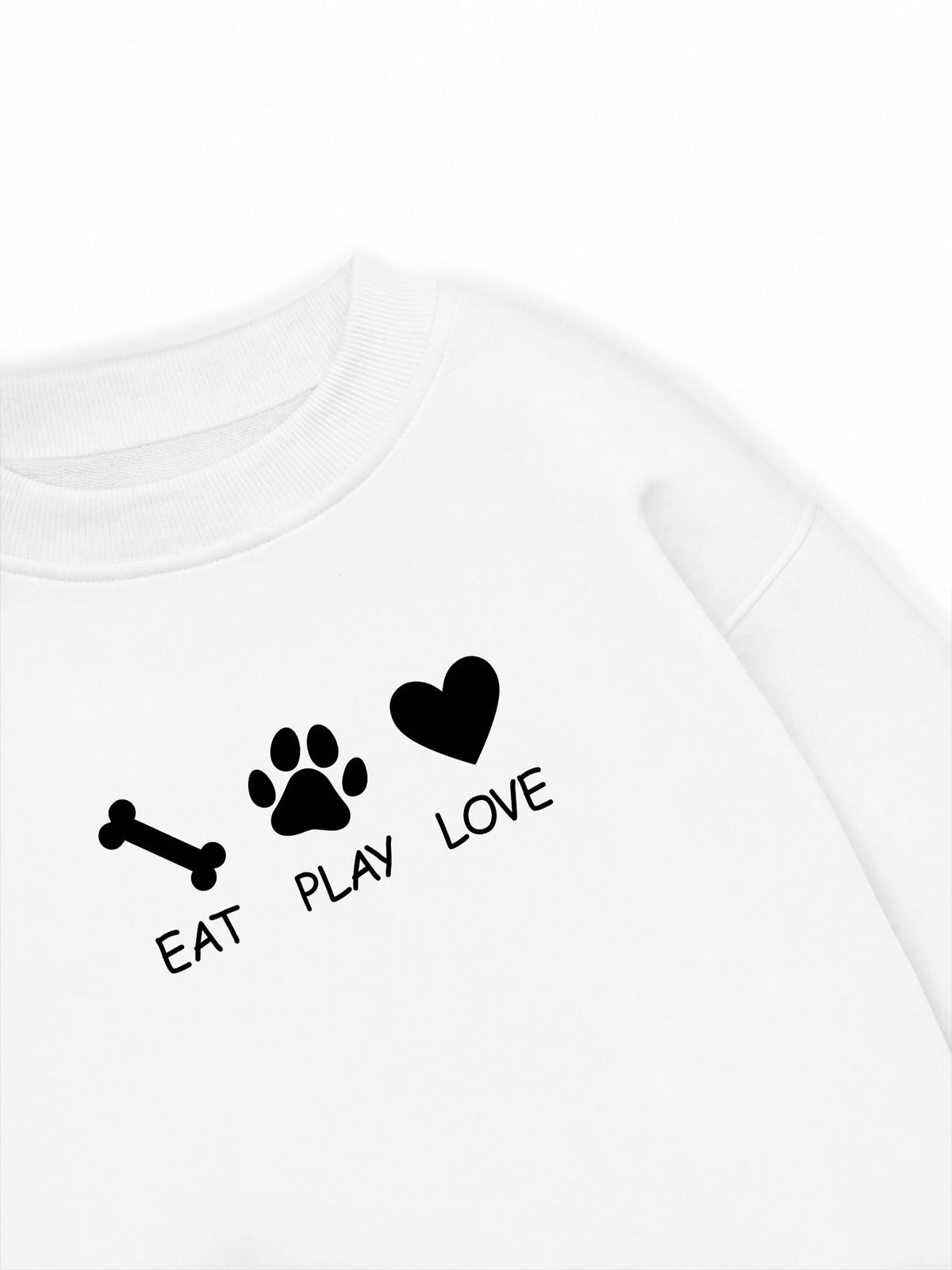 Áo Sweater Nỉ Hai Da Eat Play Love