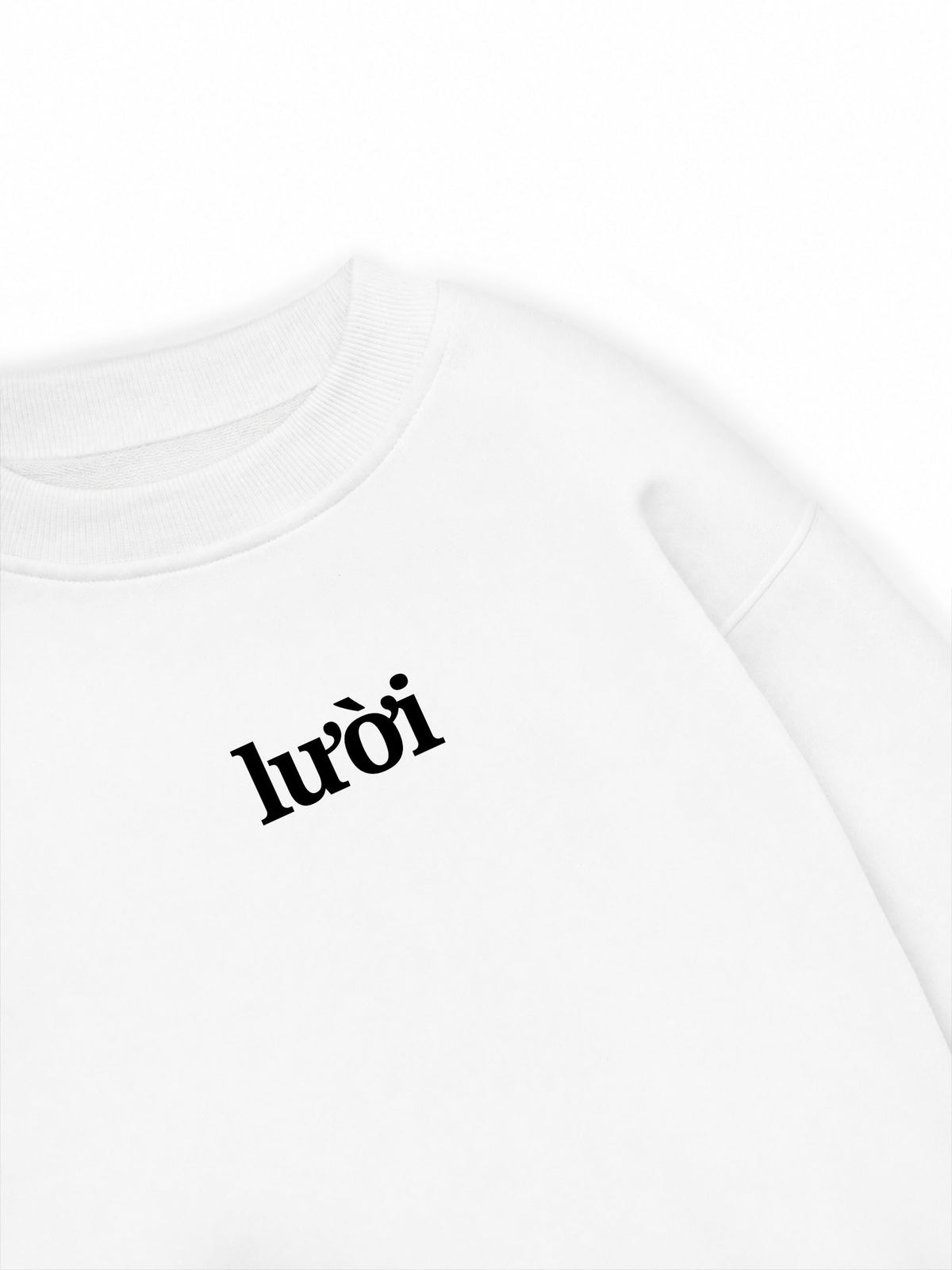 Áo Sweater Nỉ Hai Da Lười