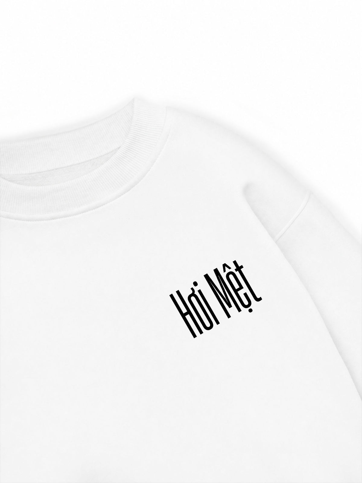 Áo Sweater Nỉ Hai Da Tôi Làm Việc Vất Vả