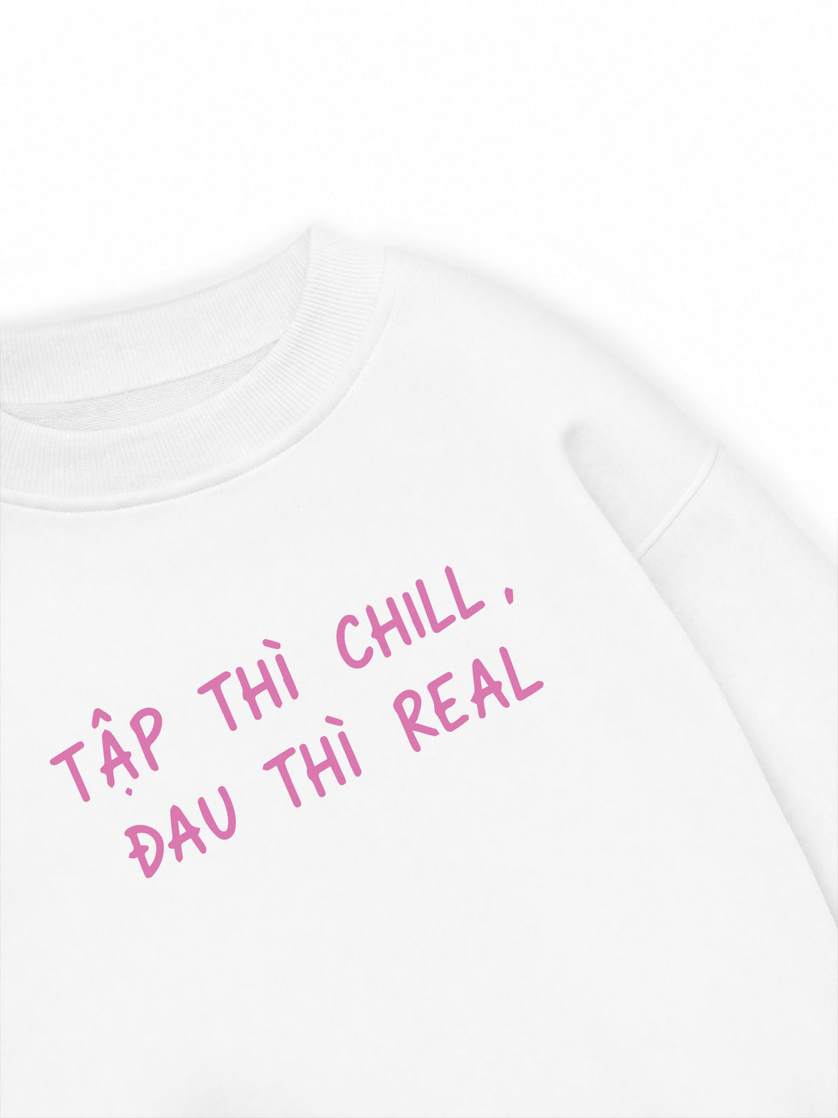 Áo Sweater Nỉ Hai Da  Tập Chill Đau Real