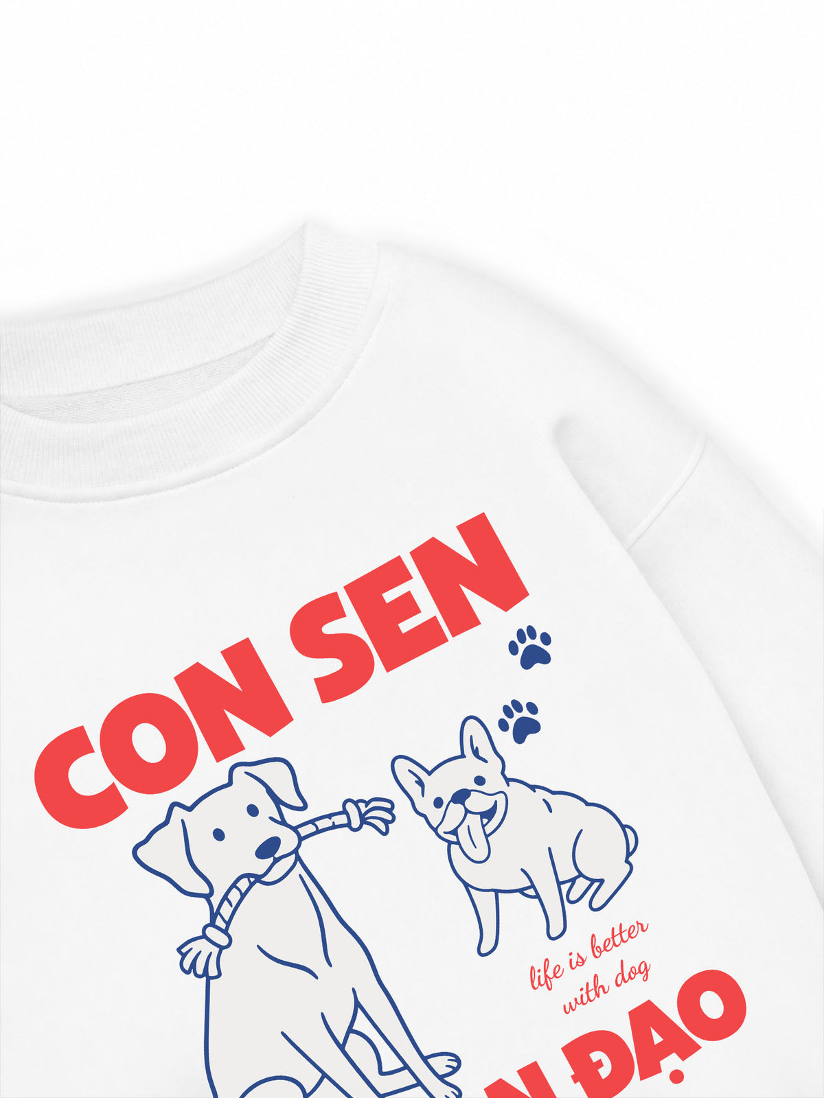 Áo Sweater Nỉ Hai Da Con Sen Ngoan Đạo Chó