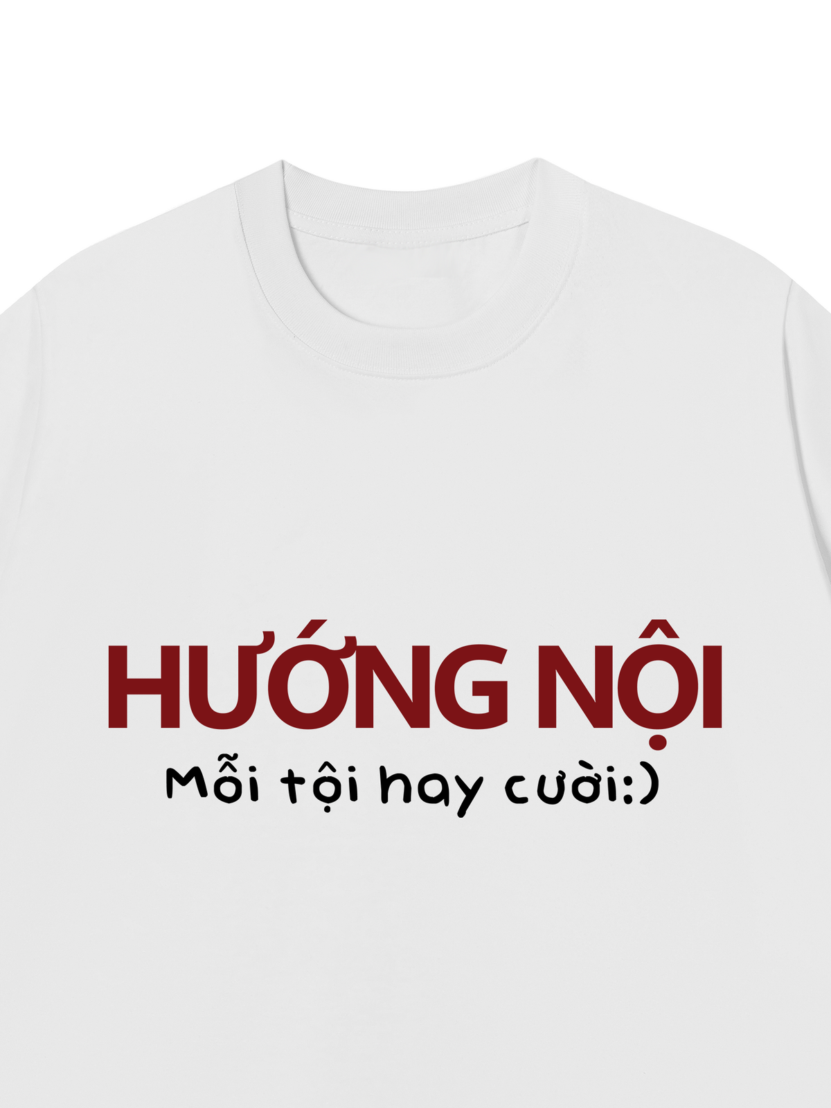 Áo Thun Relaxed Fit Hướng Nội Mỗi Tội Hay Cười