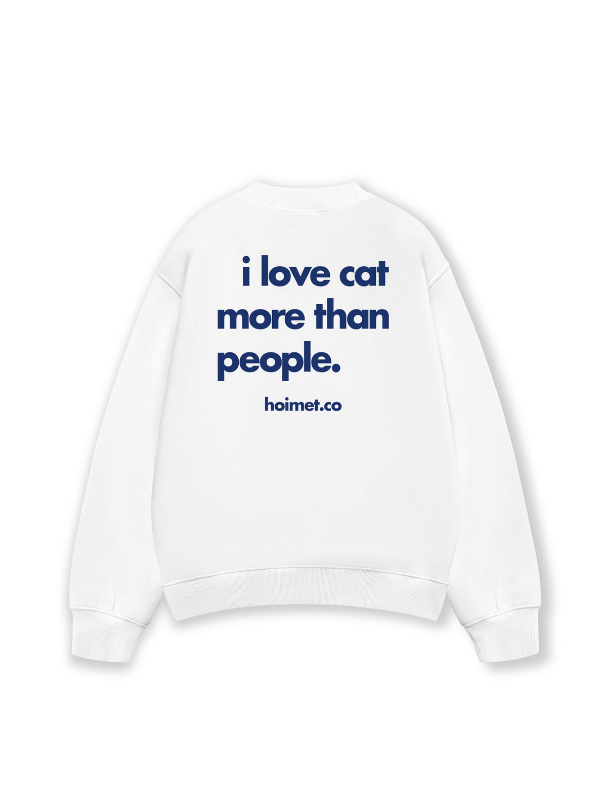 Áo Sweater Nỉ Hai Da I Love Cat