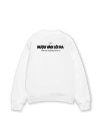 Áo Sweater Nỉ Hai Da Rượu Vào Lời Ra