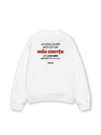 Áo Sweater Nỉ Hai Da  Con Điên