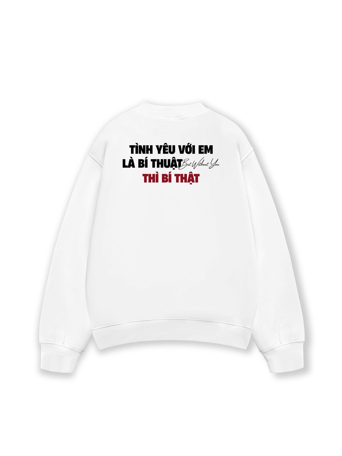 Áo Sweater Nỉ Hai Da Tình Yêu Với Em
