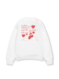 Áo Sweater Nỉ Hai Da Pilates & Coffee