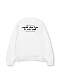 Áo Sweater Nỉ Hai Da Người Đàn Ông Yêu Bạn Nhất
